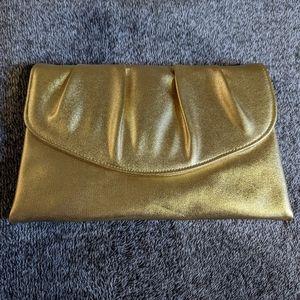 Gold clutch purse